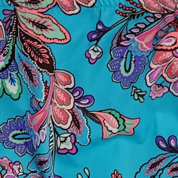 NWOT-WOMENS VENUS SWIMWEAR BIKINI BOTTOM LIGHT BLUE PAISELY PATTERNED-NWOT - Picture 3 of 7